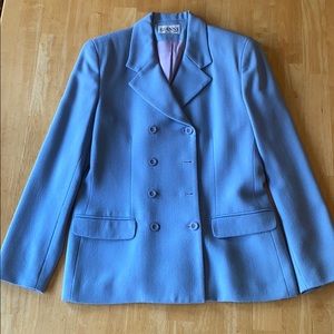Vintage 100% pure wool suit jacket and skirt set